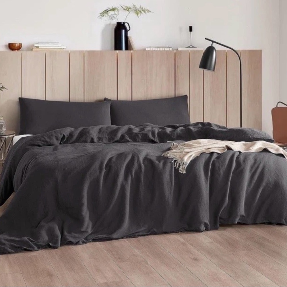 Luxurious Charcoal Duvet Cover